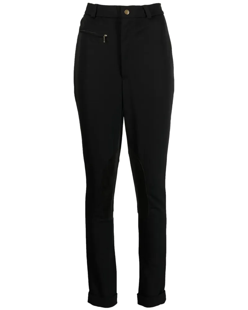 Ralph Lauren Halbhohe Slim-Fit-Hose - Schwarz Schwarz