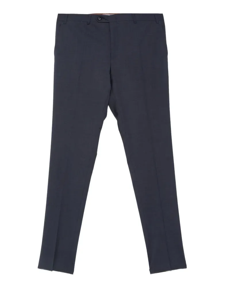 Canali pressed-crease tailored trousers - Blau Blau