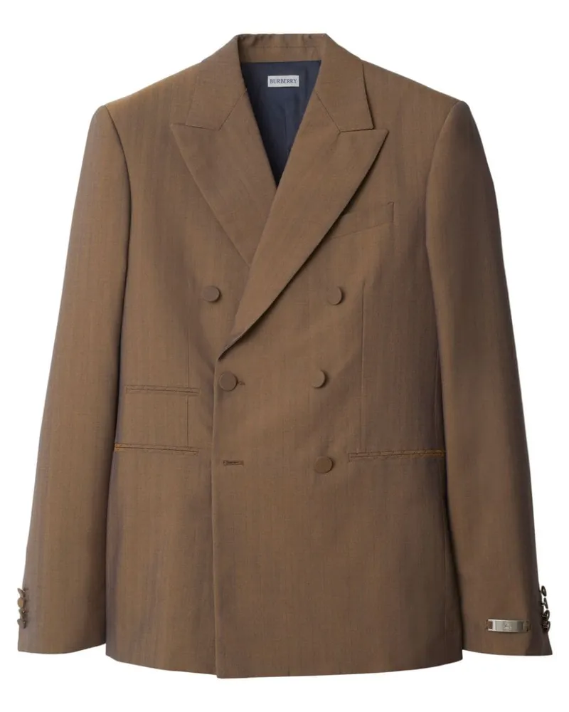 Burberry Doppelreihiges Sakko - Braun Braun