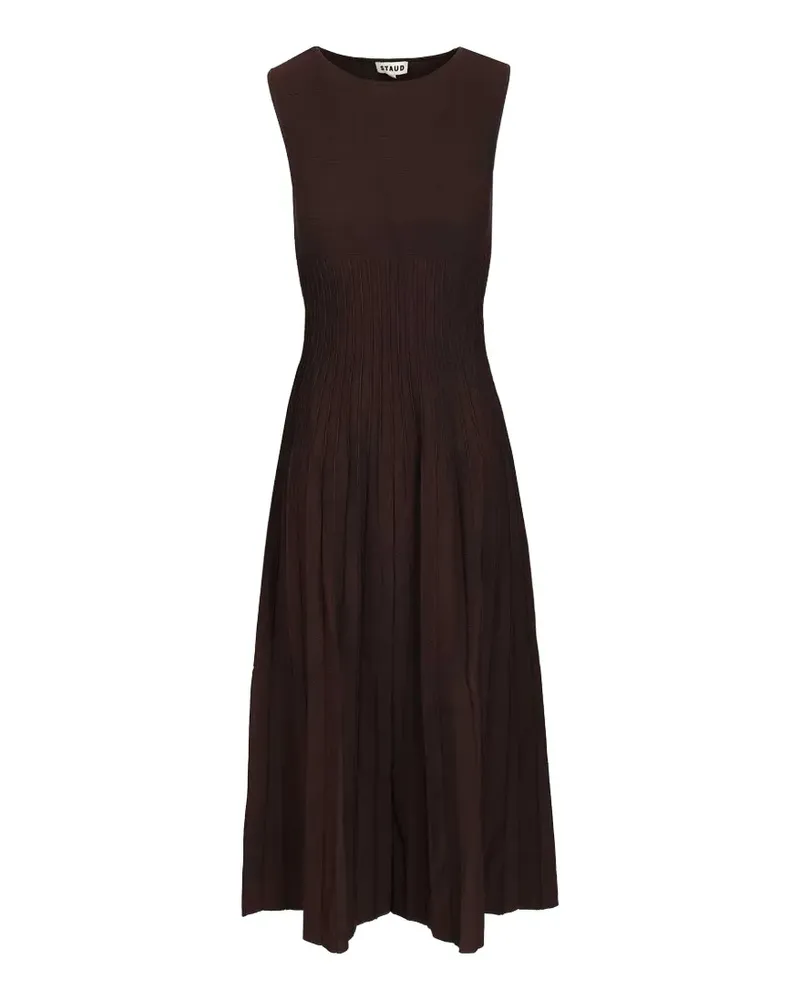 STAUD Elyse sleeveless A-line dress - Braun Braun