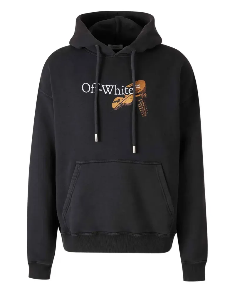 OFF-WHITE Hoodie mit grafischem Print - Schwarz Schwarz