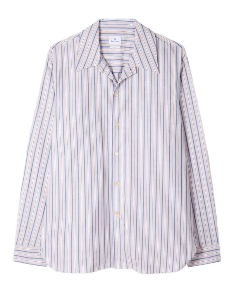 Paul Smith Gestreiftes Button-down-Hemd - Nude Nude