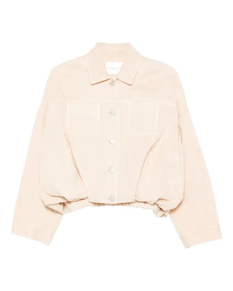 Roberto Collina pocket collared jacket - Nude Nude