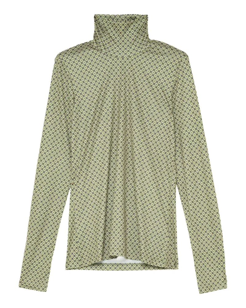Maliparmi T-Shirt mit geometrischem Print - Grün Grün