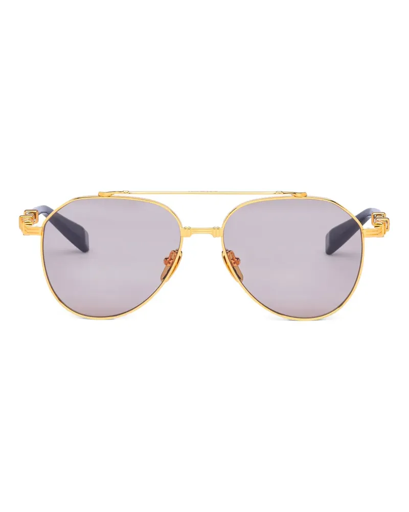 Balmain Getönte Pilotenbrille - Gold Gold