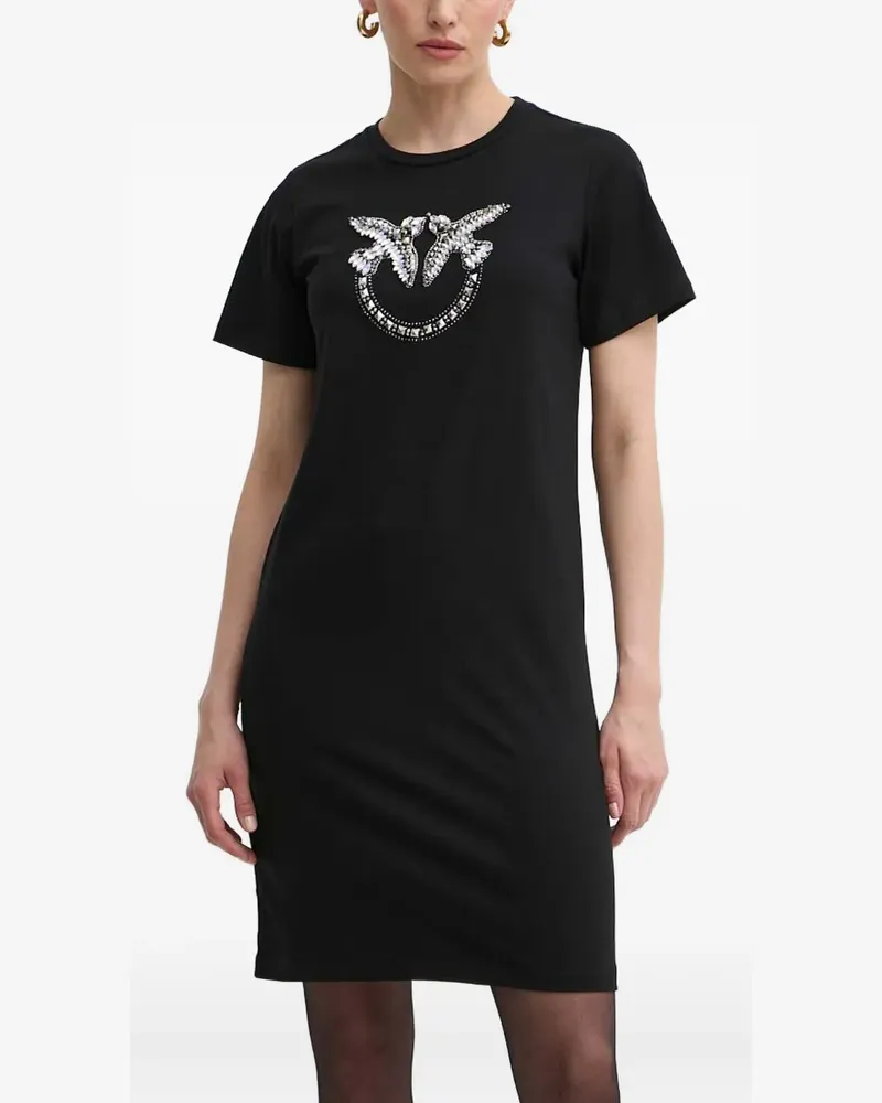 Pinko Verziertes Minikleid - Schwarz Schwarz