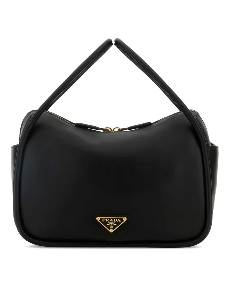 Prada Darling logo-plaque leather tote bag - Schwarz Schwarz