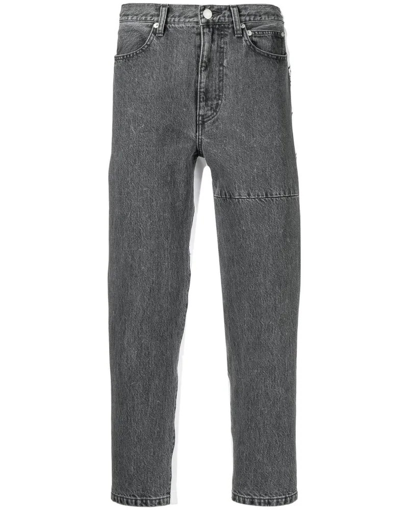 Undercover Cropped-Hose mit Kontrasteinsatz - Schwarz Schwarz