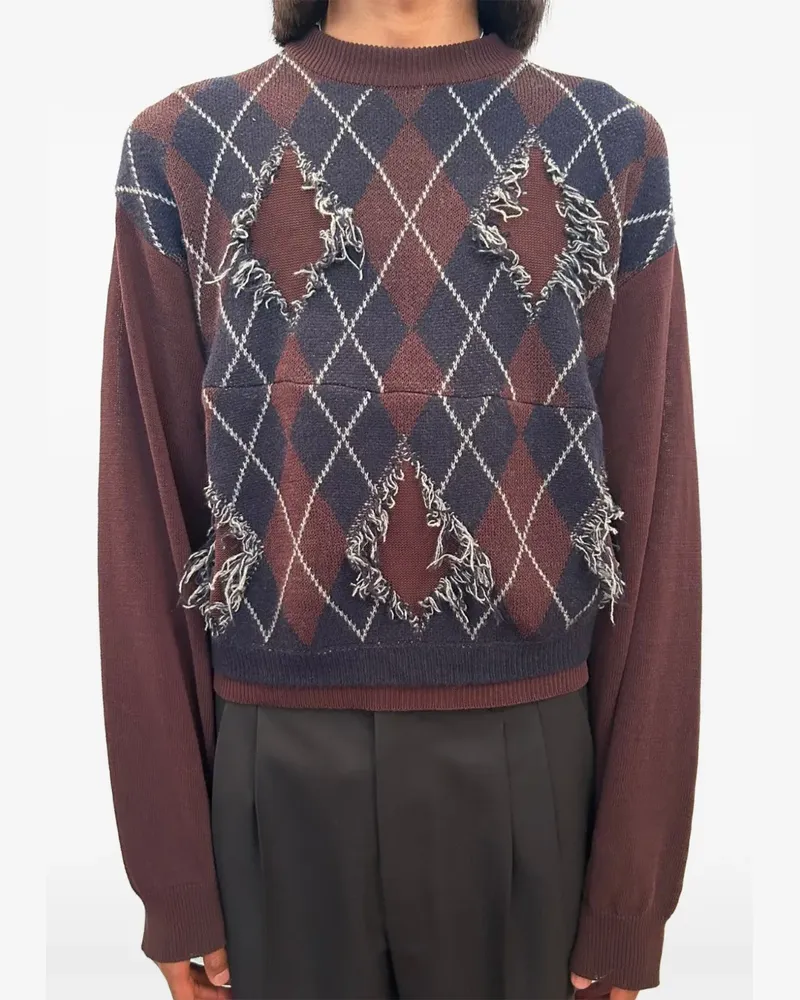Magliano x 247 Uncle Pullover im Distressed-Look - Braun Braun