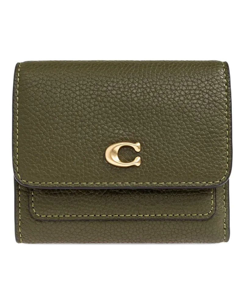 Coach Mila logo-plaque wallet - Grün Grün