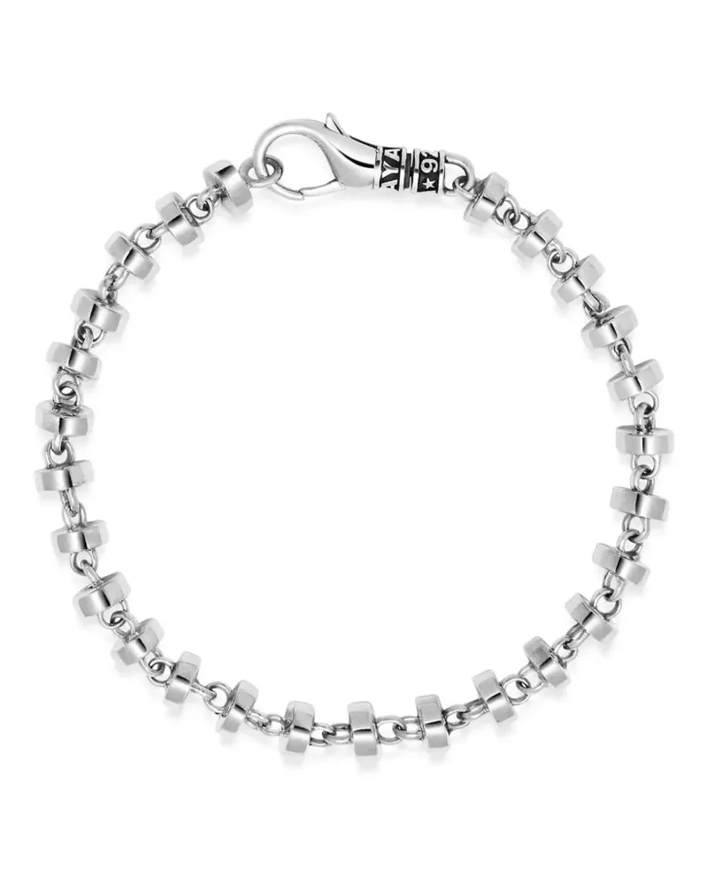 Nialaya Armband mit runden Gliedern - Silber Silber