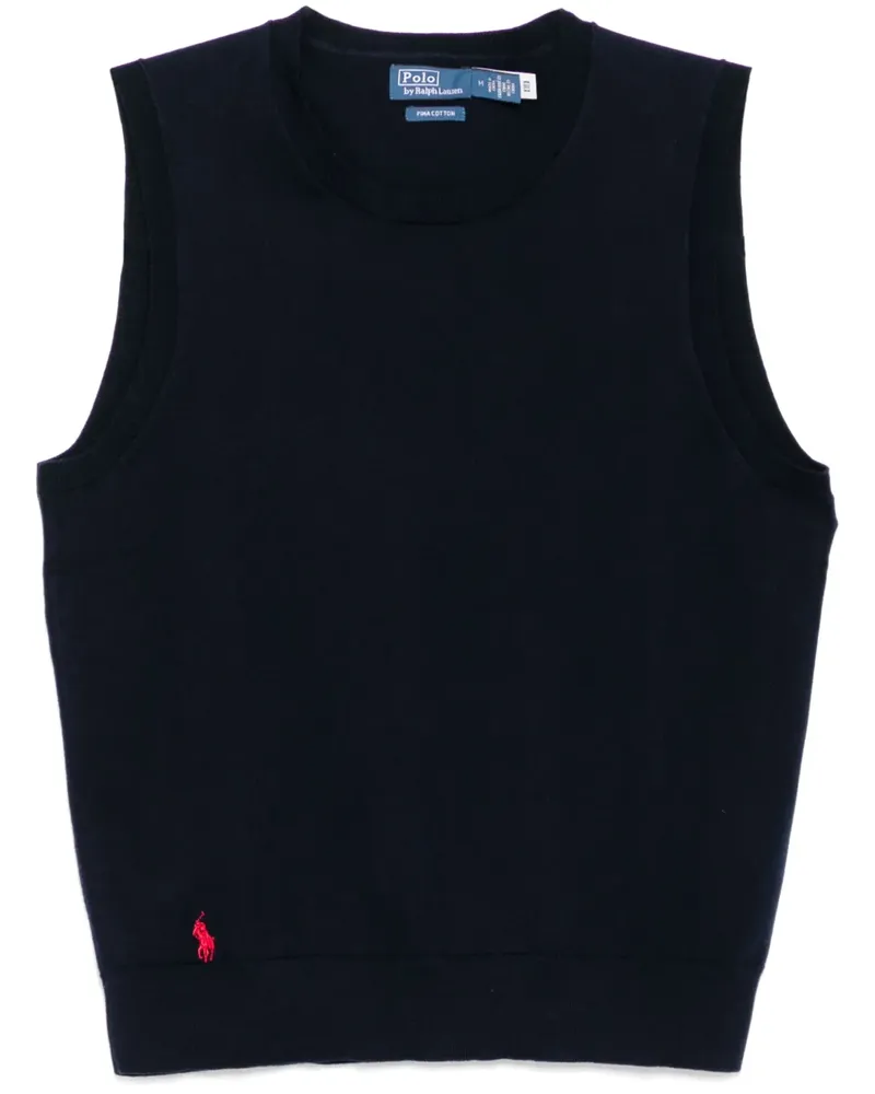 Ralph Lauren Tanktop mit Logo-Stickerei - Blau Blau