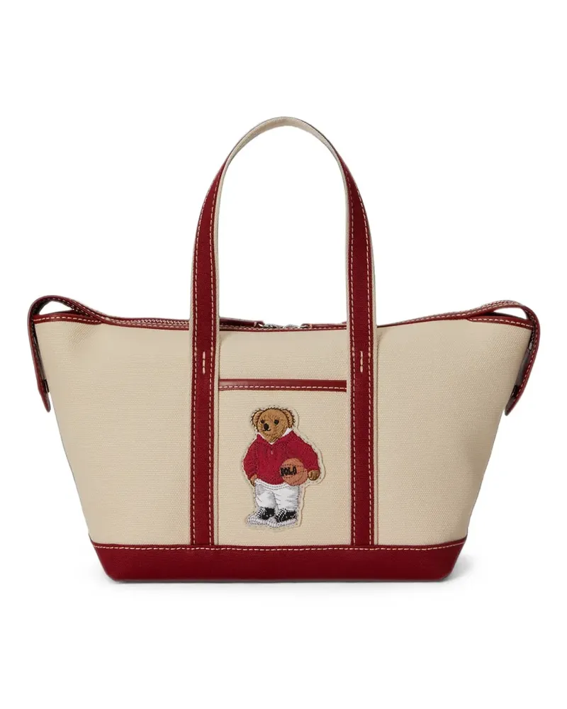 Ralph Lauren Shopper mit Polo Bear - Nude Nude