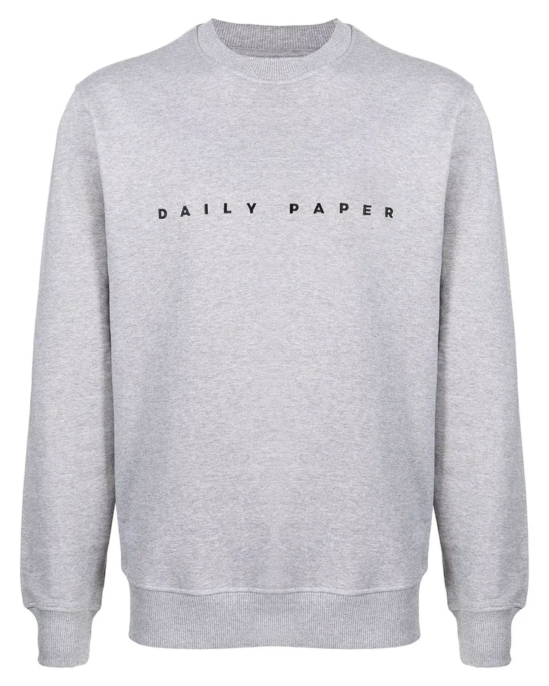 Daily Paper Sweatshirt mit Logo-Print - Grau Grau