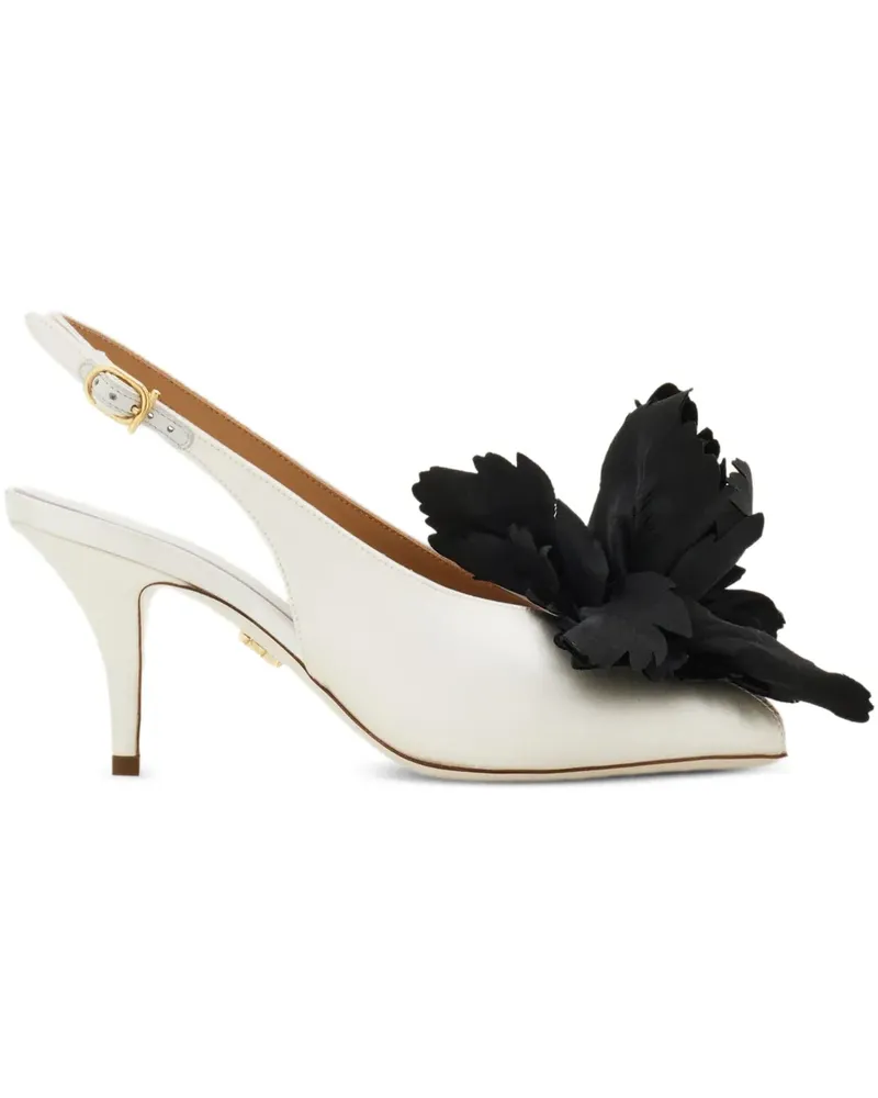 Ferragamo Verzierte Slingback-Pumps 70mm - Nude Nude