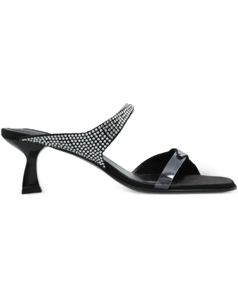 NODALETO Sandalen mit Strass - Schwarz Schwarz