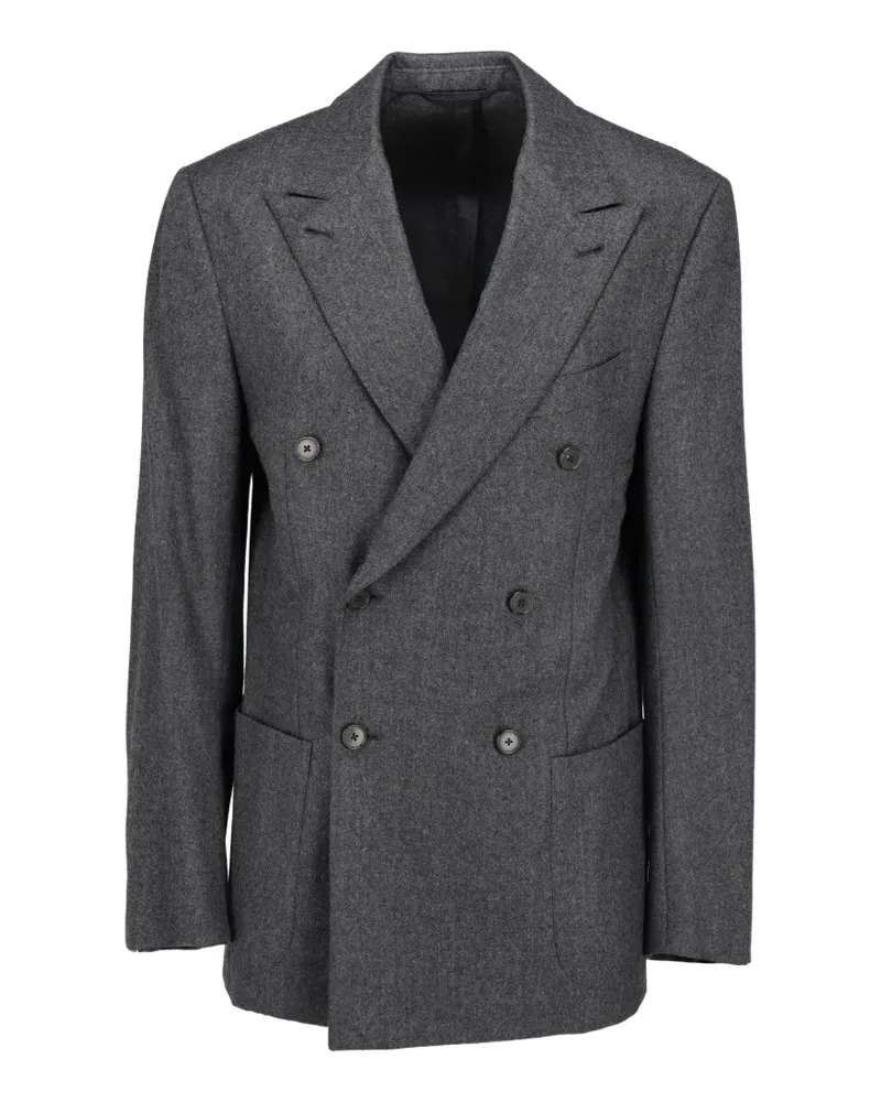 Ermenegildo Zegna double-breasted Su Misura jacket - Grau Grau