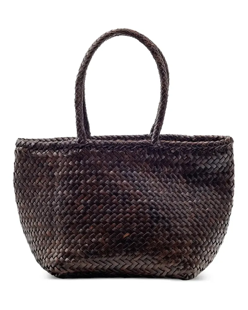 Dragon Diffusion woven handle shoulder bag - Braun Braun