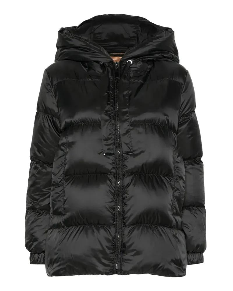 Max Mara Geräumige Steppjacke aus wasserabweisendem Leinwandgewebe - Schwarz Schwarz