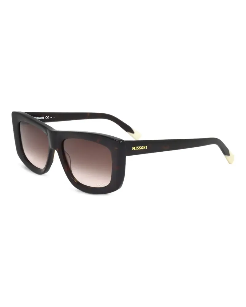 Missoni Sonnenbrille mit eckigem Gestell - Braun Braun