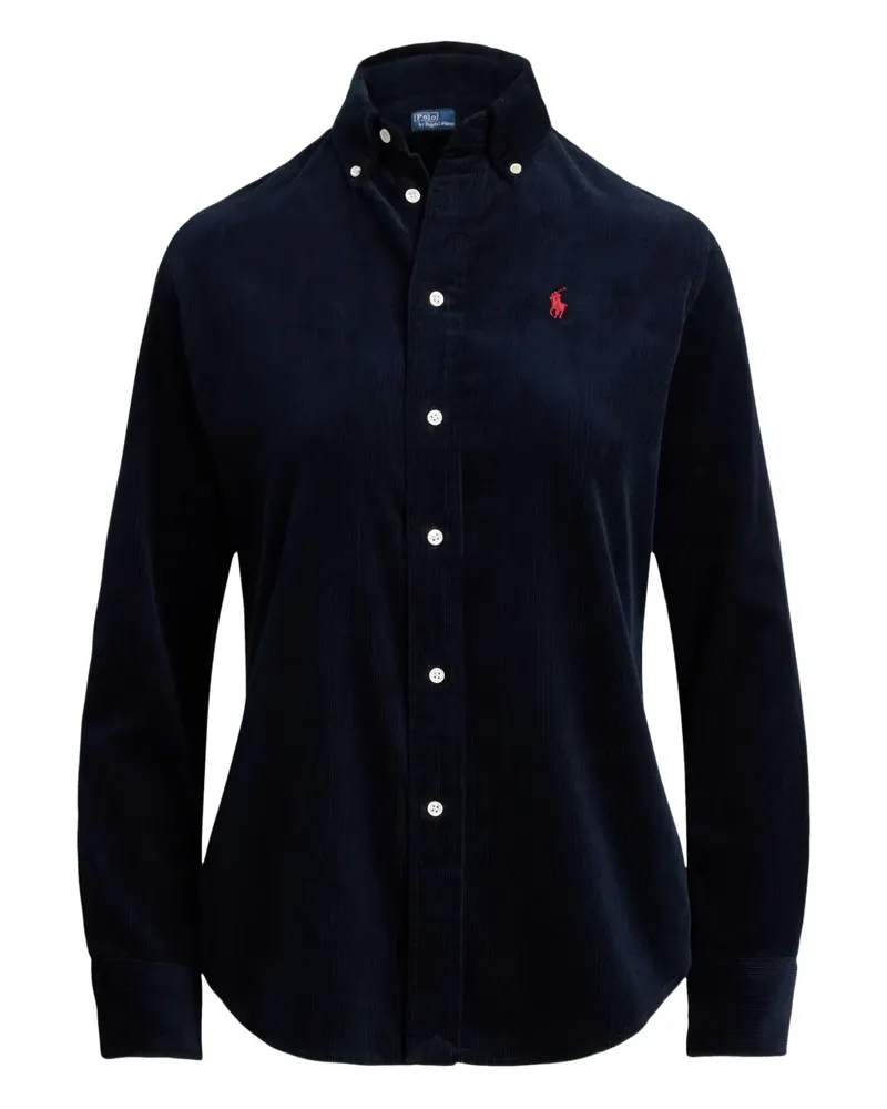 Ralph Lauren Hemd aus Cord mit langen Ärmeln - Blau Blau