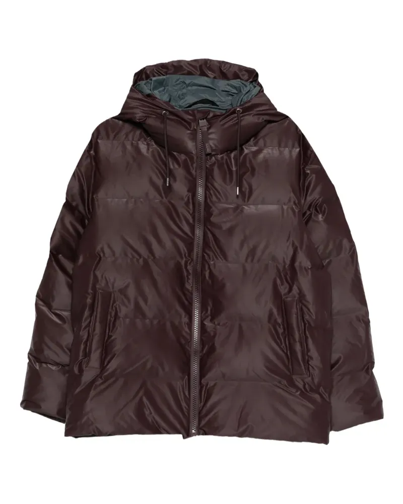 RAINS Alta Kapuzenjacke mit Reißverschluss - Rot Rot