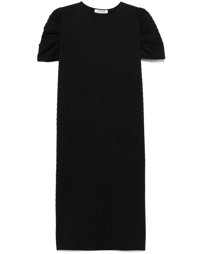 Henrik Vibskov Sun Reflection Midikleid - Schwarz Schwarz