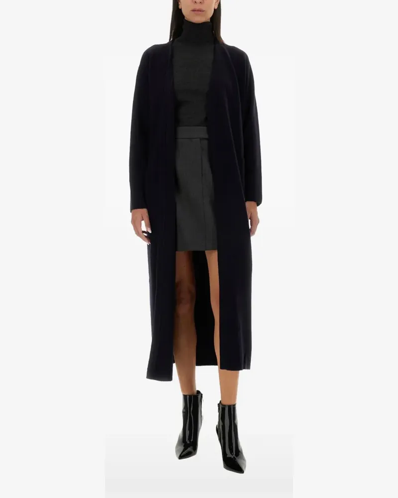 Max Mara belted jersey coat - Blau Blau