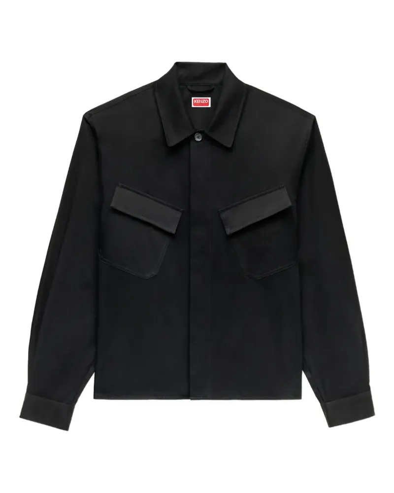 Kenzo Signature Hemdjacke - Schwarz Schwarz