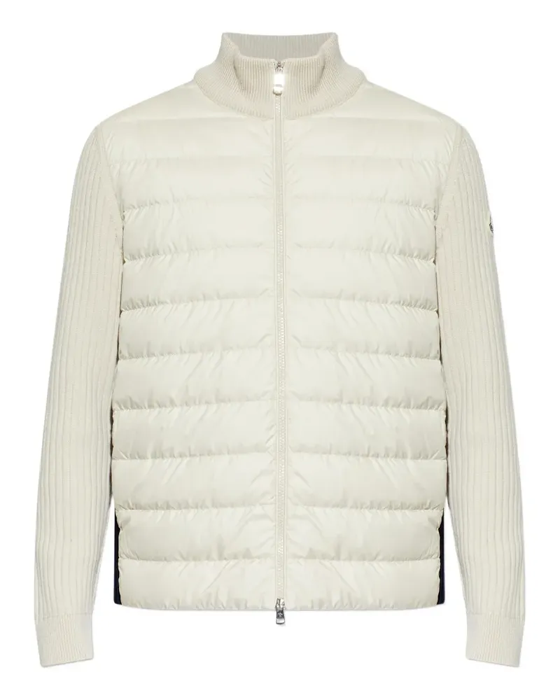 Moncler ribbed padded jacket - Nude Nude