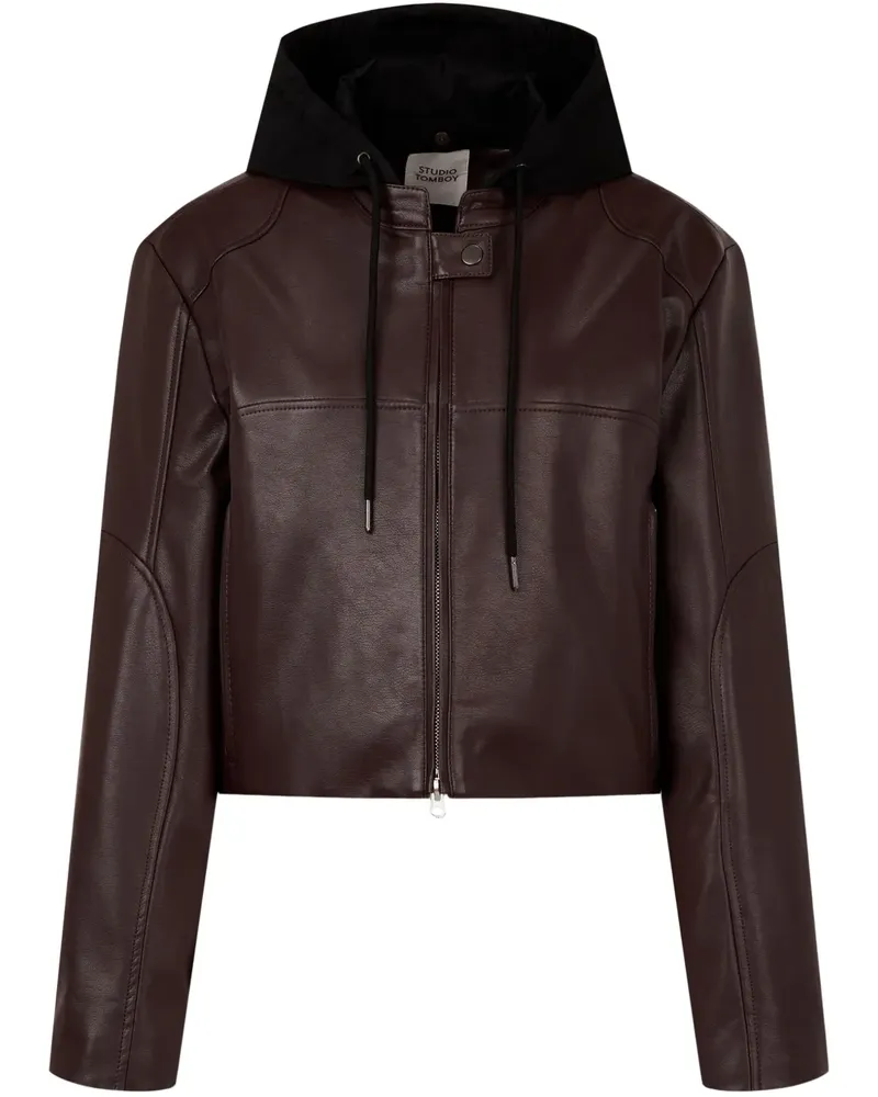 STUDIO TOMBOY Jacke aus Faux-Leder - Braun Braun