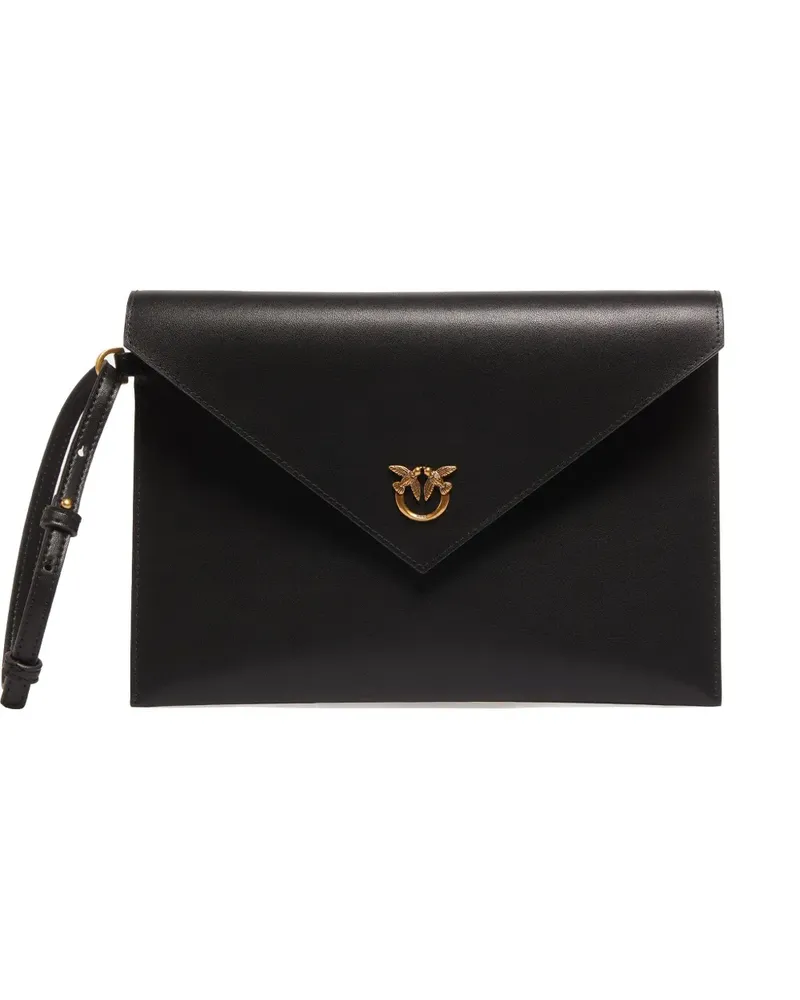 Pinko Love Birds Clutch - Schwarz Schwarz