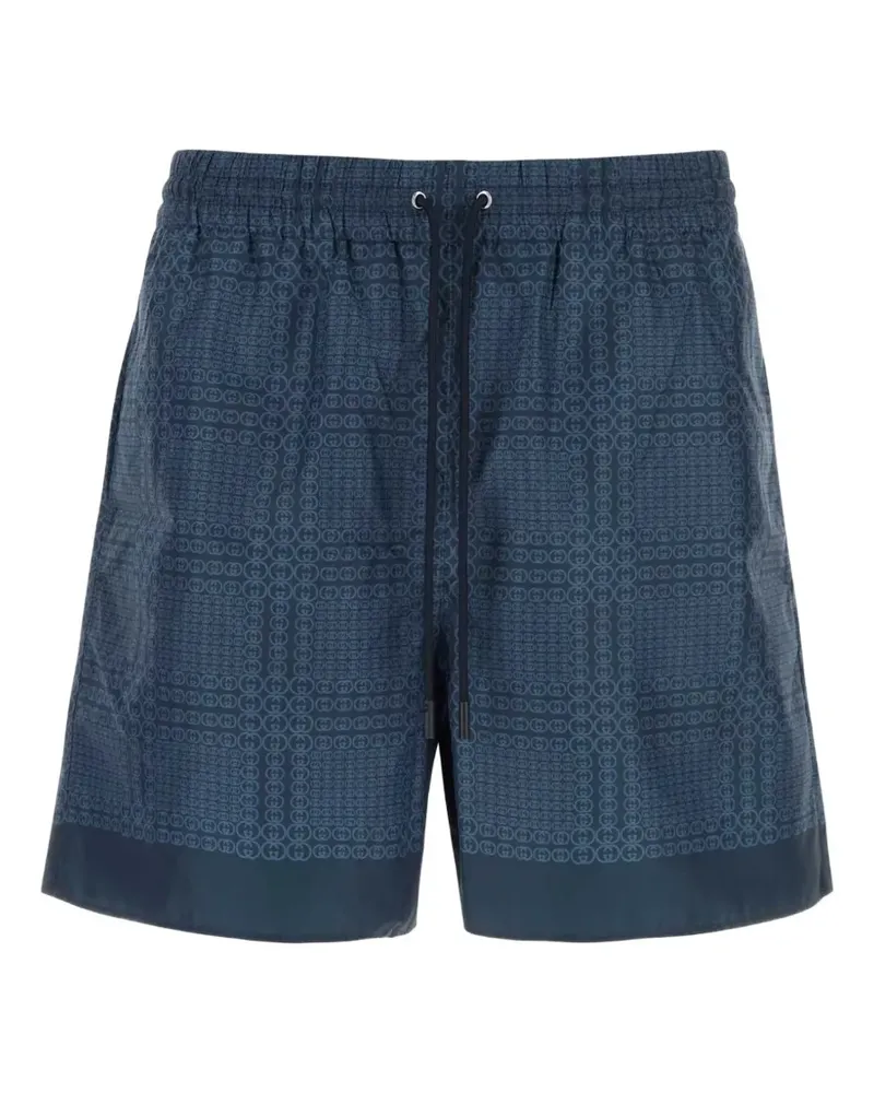 Gucci Badeshorts mit Print - Blau Blau