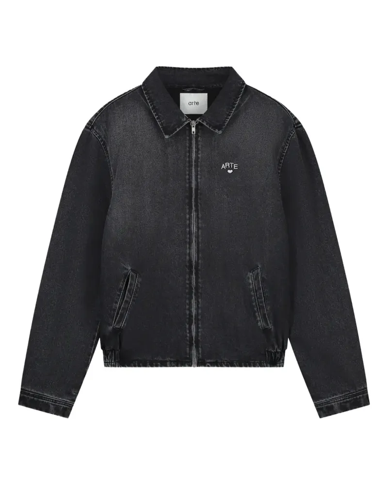 Arte Antwerp Jacke mit Logo-Stickerei - Schwarz Schwarz