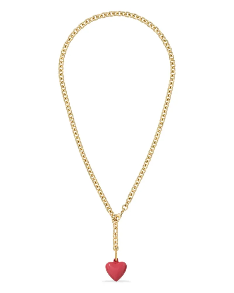 Roxanne Assoulin The Mini Puffy Halskette mit Herzanhänger - Gold Gold