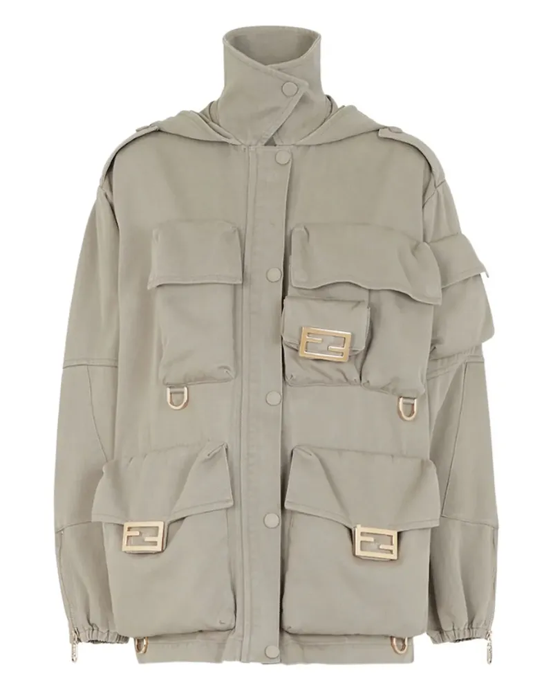 Fendi Jacke mit mehreren Taschen - Nude Nude