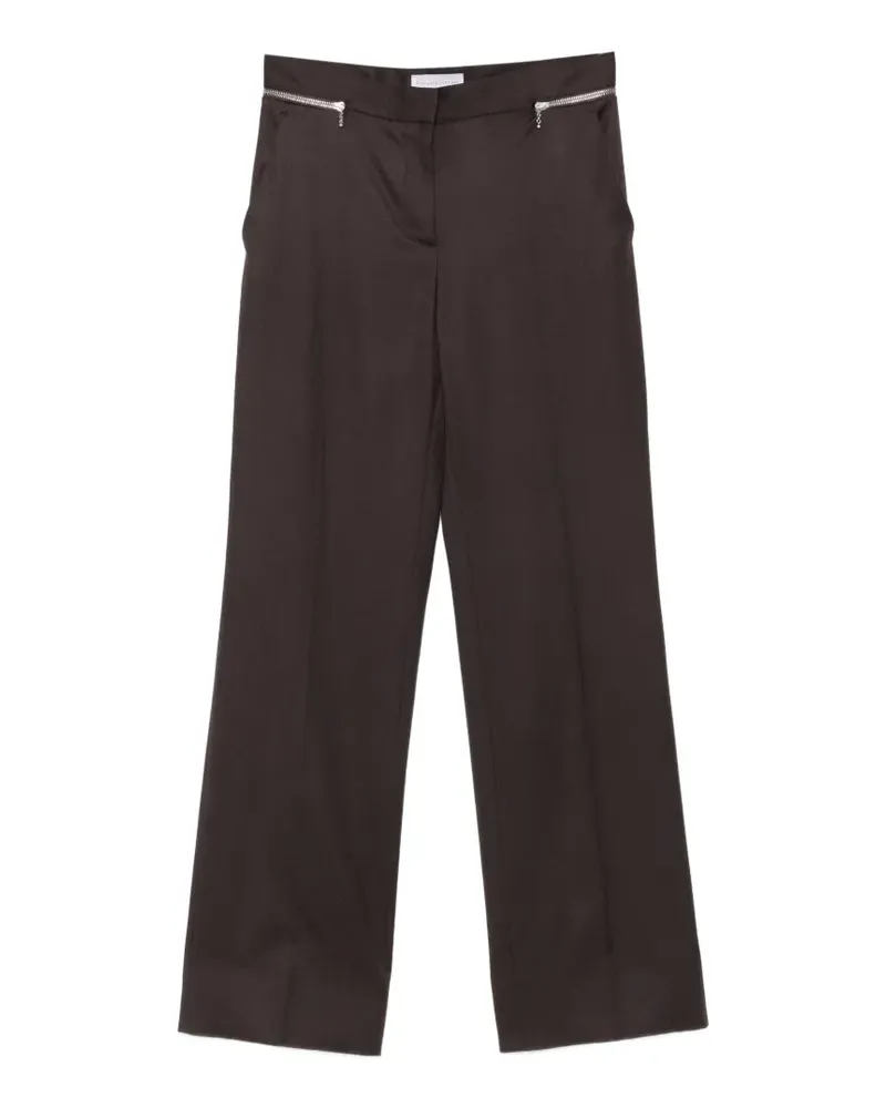 Stella McCartney Hose mit Reißverschlussdetail - Braun Braun