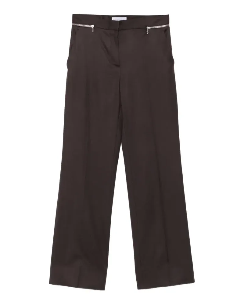 Stella McCartney Hose mit Reißverschlussdetail - Braun Braun