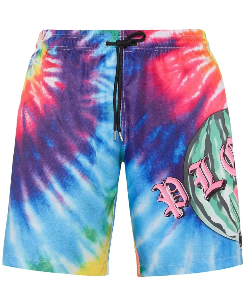 Philipp Plein Tutti Frutti Badeshorts Blau