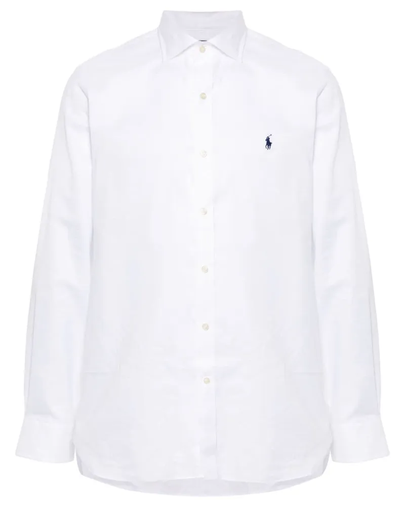 Ralph Lauren Hemd mit Polo Pony-Stickerei - Weiß Weiß