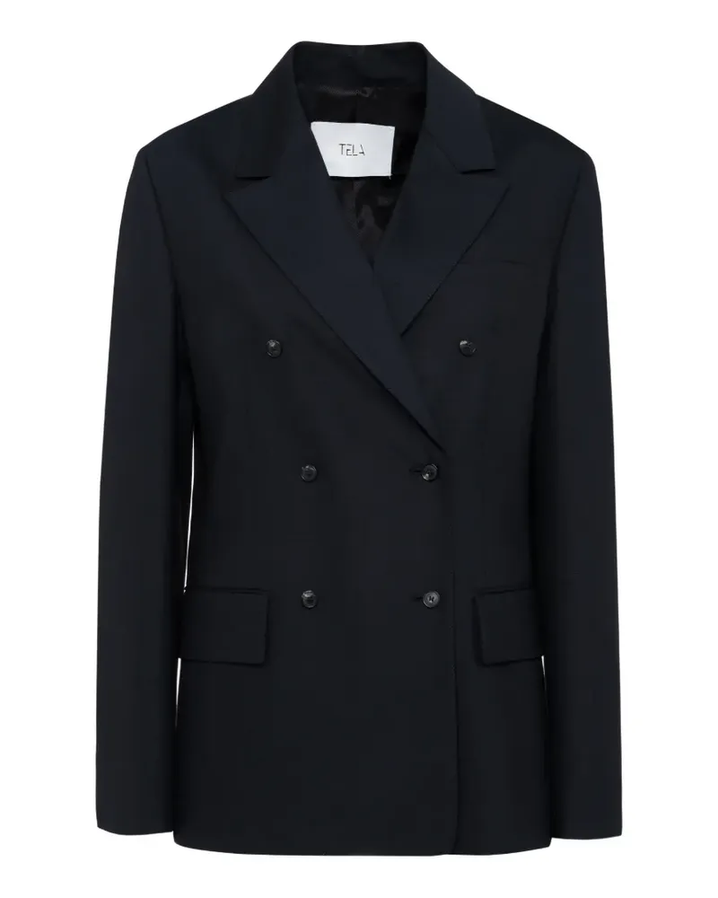 TELA double-breasted blazer - Schwarz Schwarz
