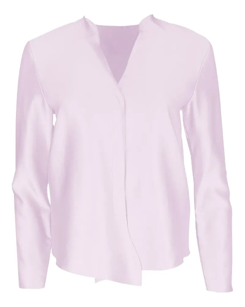 Peter Cohen long-sleeve V-neck shirt - Violett Violett