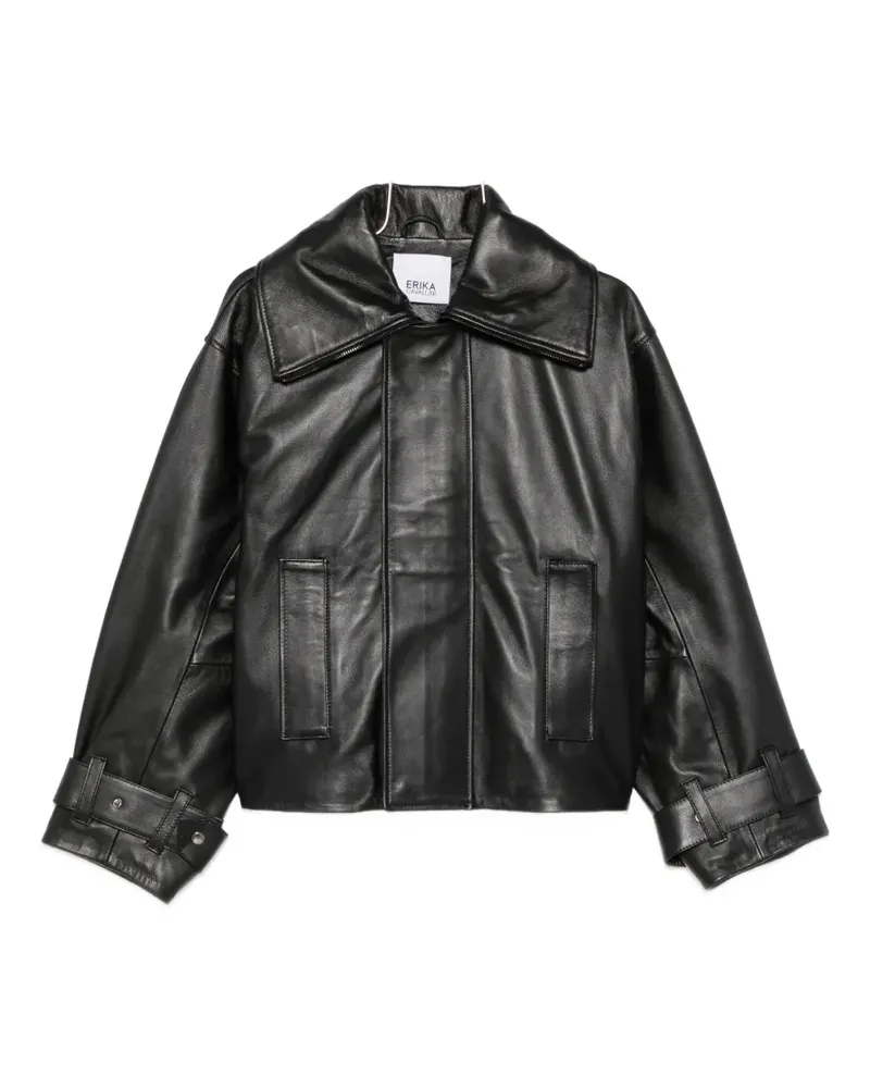 Erika Cavallini buckle-cuff jacket - Schwarz Schwarz