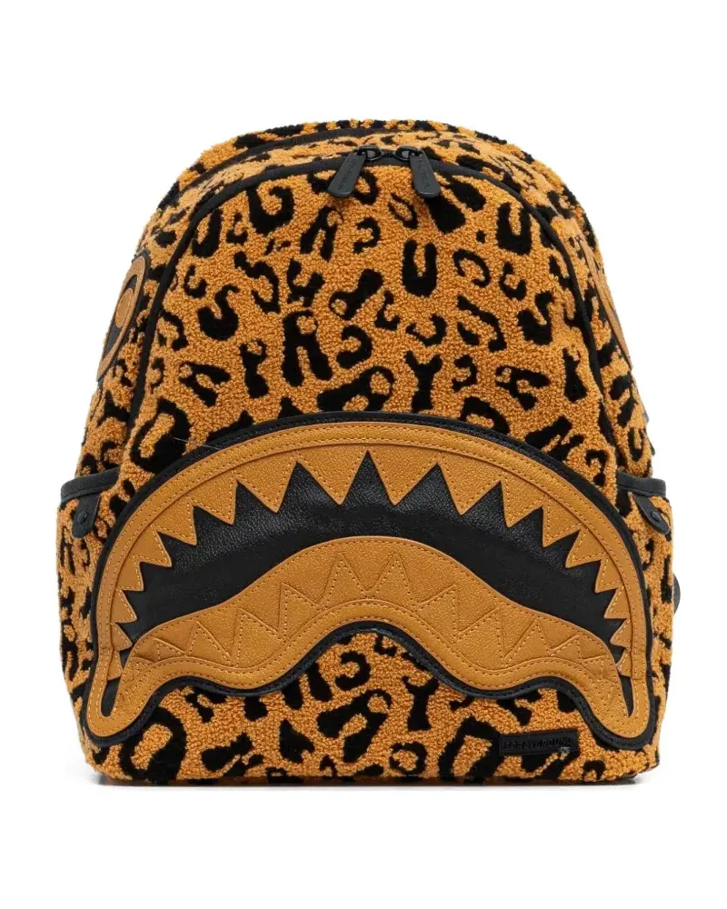 Sprayground Rucksack mit Leoparden-Print - Braun Braun