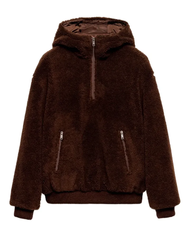 Prada Kapuzenjacke mit Reißverschluss - Braun Braun