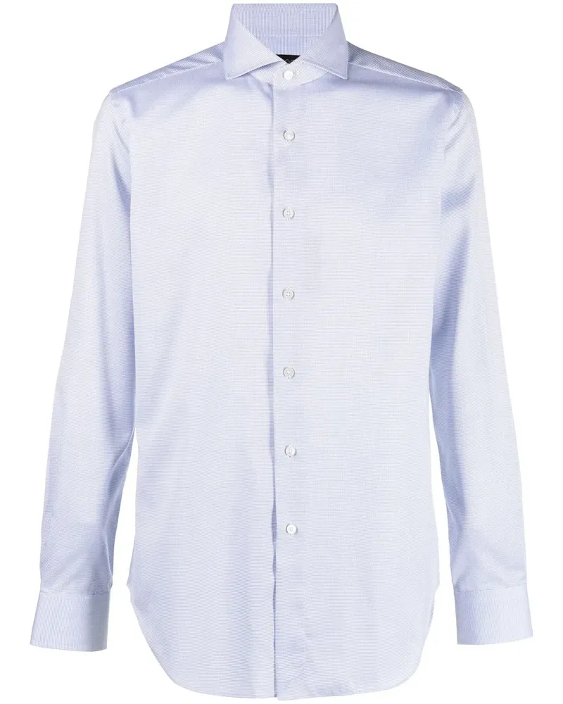 Dell'oglio Klassisches Hemd - Blau Blau