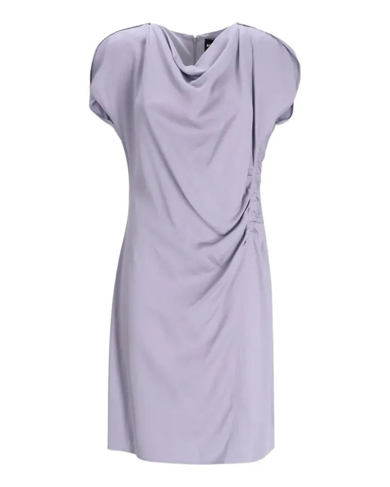 HUGO BOSS Devania Kleid mit Wasserfallausschnitt - Violett Violett