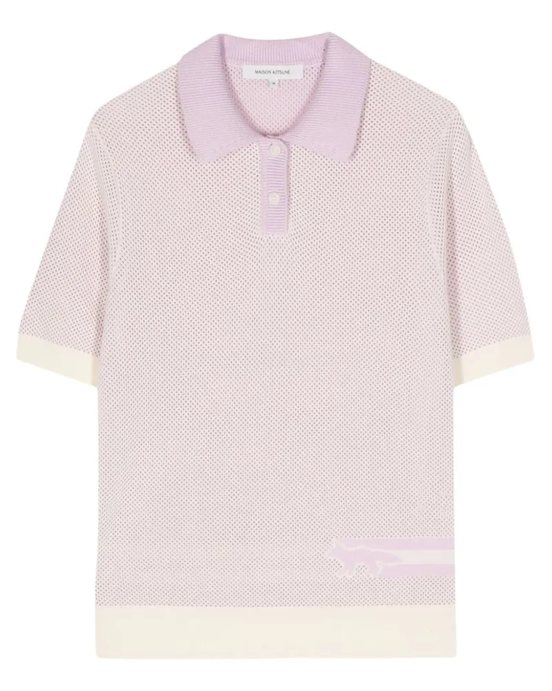 Kitsuné Flash Fox Poloshirt - Rosa Rosa