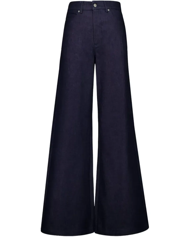 Zeus + Dione Ausgestellte Uranus Jeans mit Stickerei - Blau Blau