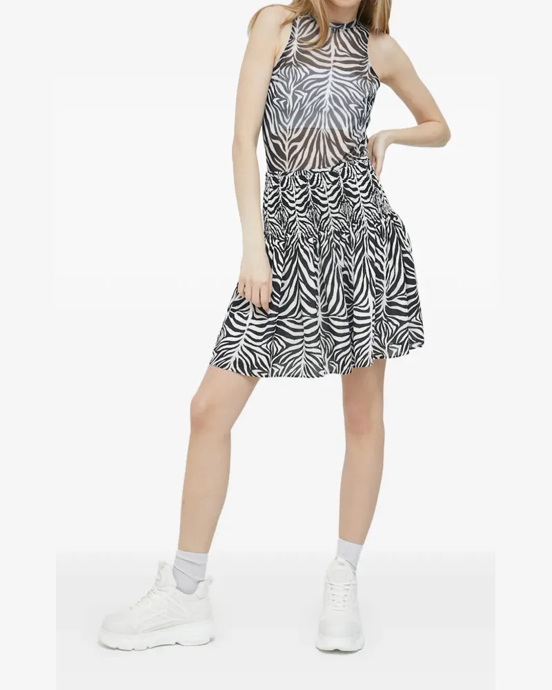 HUGO BOSS gathered mini skirt - Schwarz Schwarz